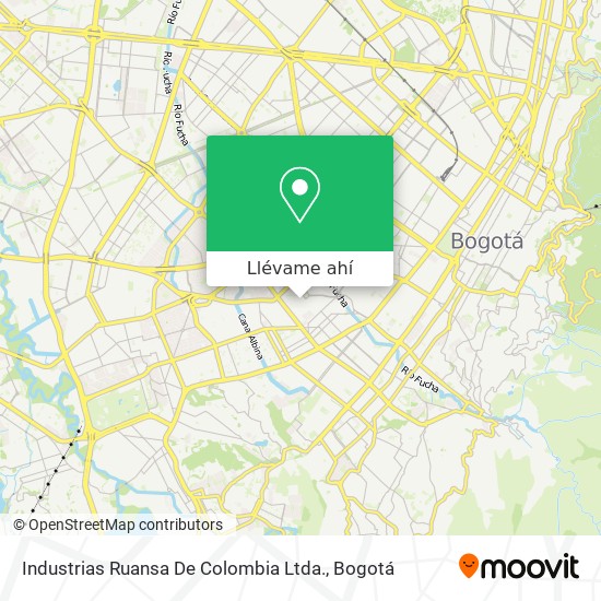 Mapa de Industrias Ruansa De Colombia Ltda.