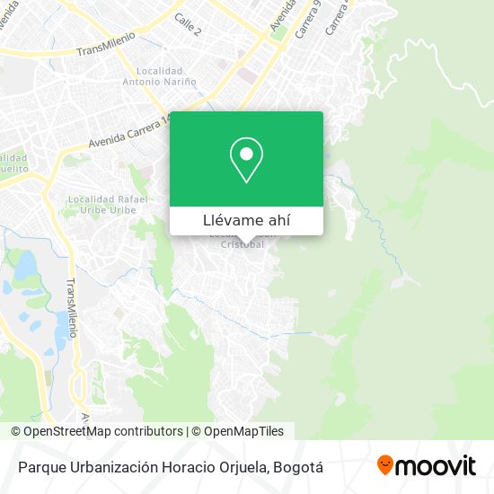 Mapa de Parque Urbanización Horacio Orjuela