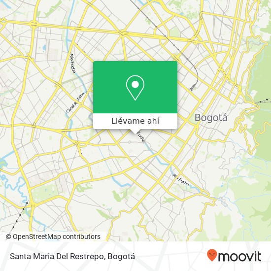 Mapa de Santa Maria Del Restrepo