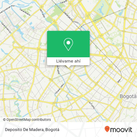 Mapa de Deposito De Madera