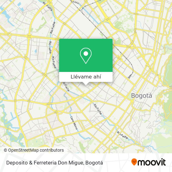 Mapa de Deposito & Ferreteria Don Migue