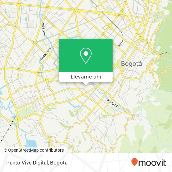 Mapa de Punto Vive Digital