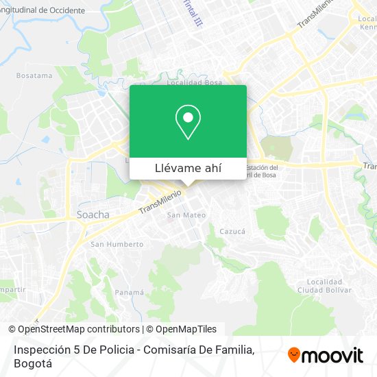 Mapa de Inspección 5 De Policia - Comisaría De Familia