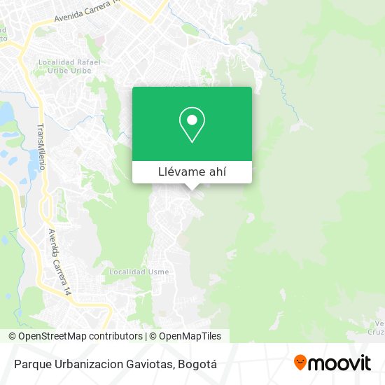 Mapa de Parque Urbanizacion Gaviotas