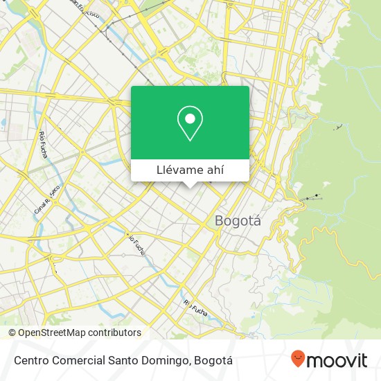 Mapa de Centro Comercial Santo Domingo