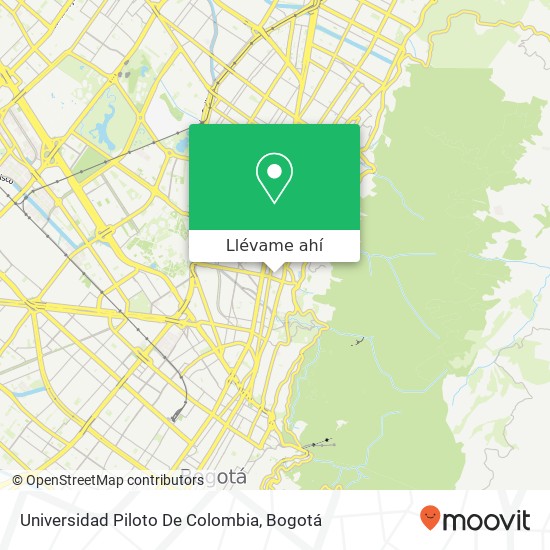 Mapa de Universidad Piloto De Colombia