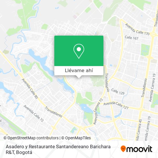 Mapa de Asadero y Restaurante Santandereano Barichara R&T
