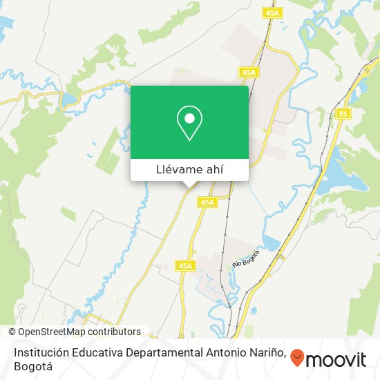 Mapa de Institución Educativa Departamental Antonio Nariño