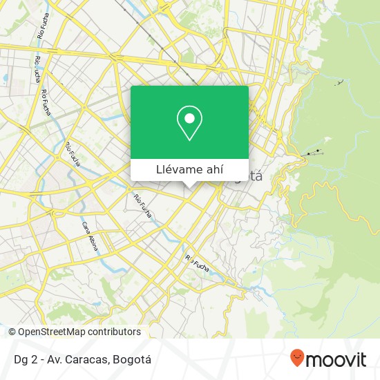 Mapa de Dg 2 - Av. Caracas