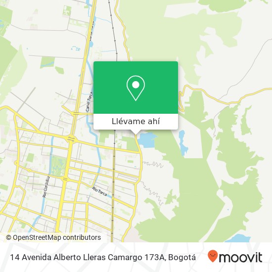 Mapa de 14 Avenida Alberto Lleras Camargo 173A