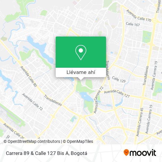 Mapa de Carrera 89 & Calle 127 Bis A