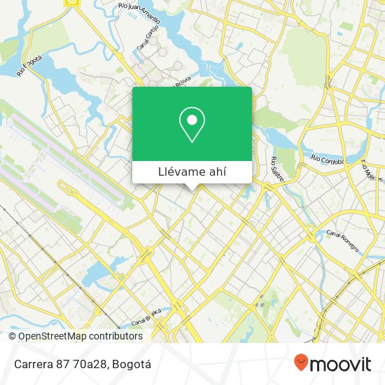 Mapa de Carrera 87 70a28