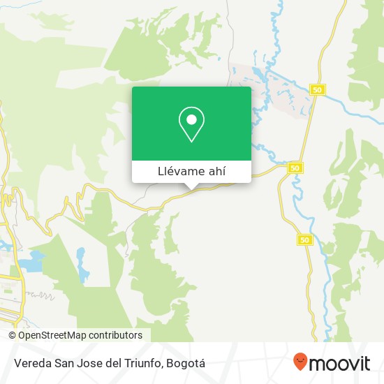 Mapa de Vereda San Jose del Triunfo