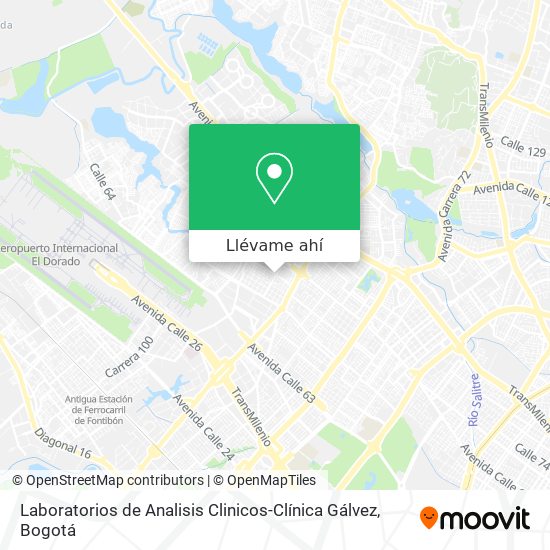 Mapa de Laboratorios de Analisis Clinicos-Clínica Gálvez