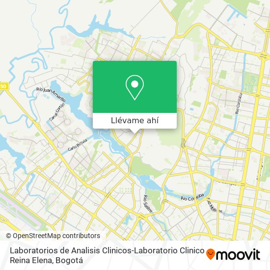 Mapa de Laboratorios de Analisis Clinicos-Laboratorio Clinico Reina Elena