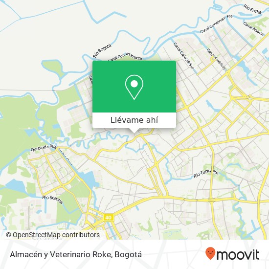 Mapa de Almacén y Veterinario Roke