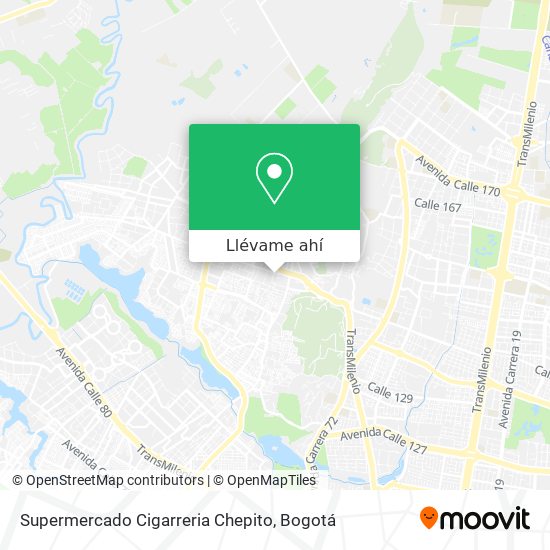 Mapa de Supermercado Cigarreria Chepito