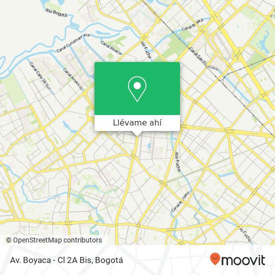 Mapa de Av. Boyaca - Cl 2A Bis