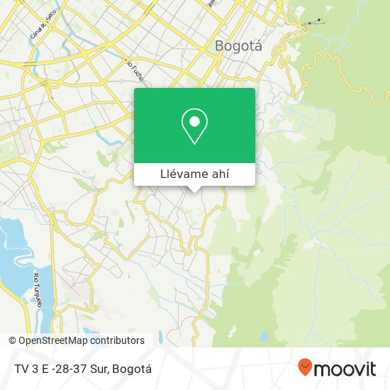 Mapa de TV 3 E -28-37 Sur