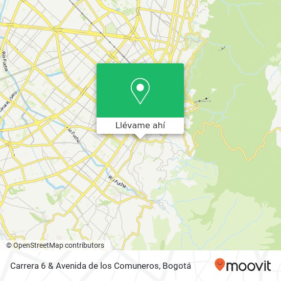 Mapa de Carrera 6 & Avenida de los Comuneros