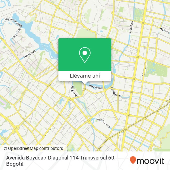 Mapa de Avenida Boyacá / Diagonal 114 Transversal 60