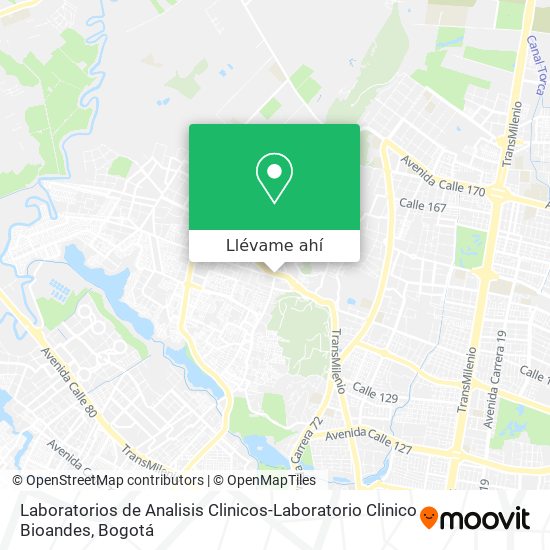 Mapa de Laboratorios de Analisis Clinicos-Laboratorio Clinico Bioandes