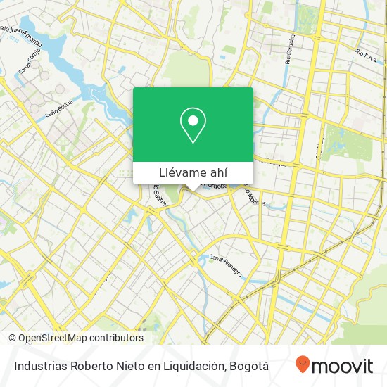 Mapa de Industrias Roberto Nieto en Liquidación