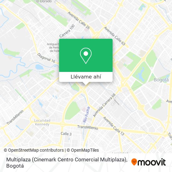 Mapa de Multiplaza (Cinemark Centro Comercial Multiplaza)