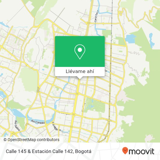Mapa de Calle 145 & Estación Calle 142