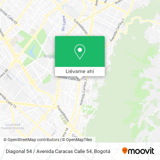 Mapa de Diagonal 54 / Avenida Caracas Calle 54