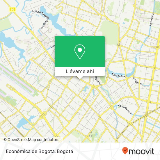 Mapa de Económica de Bogota