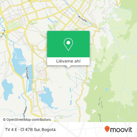 Mapa de TV 4 E - Cl 47B Sur