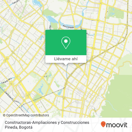 Mapa de Constructoras-Ampliaciones y Construcciones Pineda