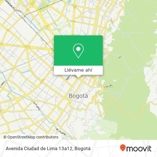 Mapa de Avenida Ciudad de Lima 13a12