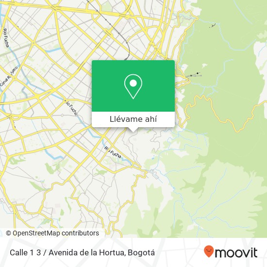 Mapa de Calle 1 3 / Avenida de la Hortua