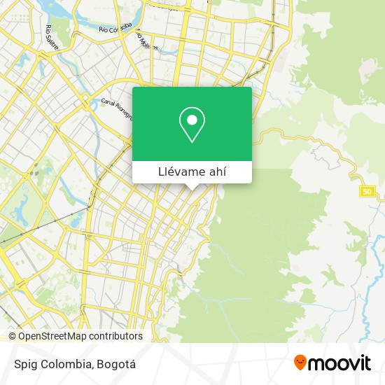 Mapa de Spig Colombia