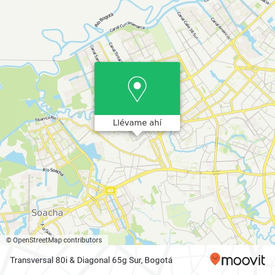 Mapa de Transversal 80i & Diagonal 65g Sur