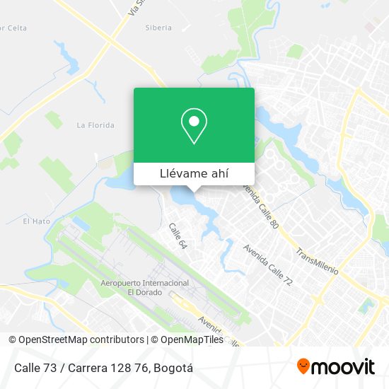 Mapa de Calle 73 / Carrera 128 76