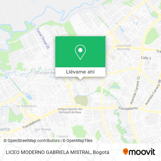 Mapa de LICEO MODERNO GABRIELA MISTRAL