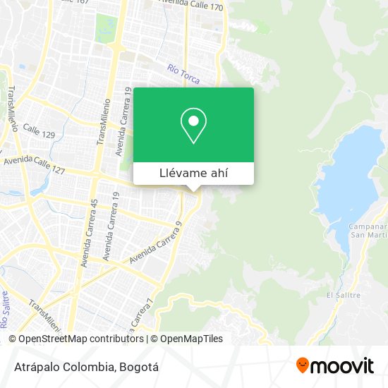Mapa de Atrápalo Colombia