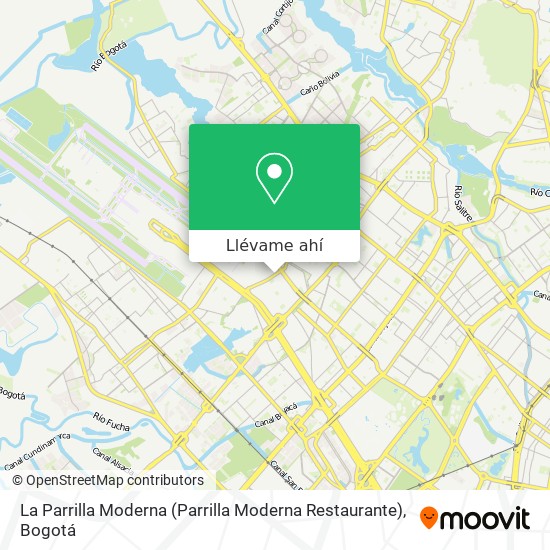 Mapa de La Parrilla Moderna (Parrilla Moderna Restaurante)