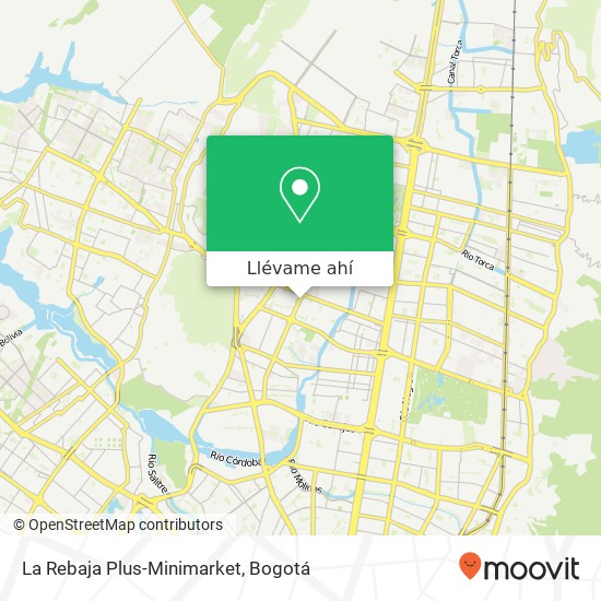 Mapa de La Rebaja Plus-Minimarket