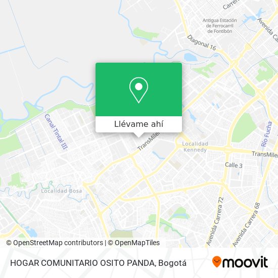 Mapa de HOGAR COMUNITARIO OSITO PANDA