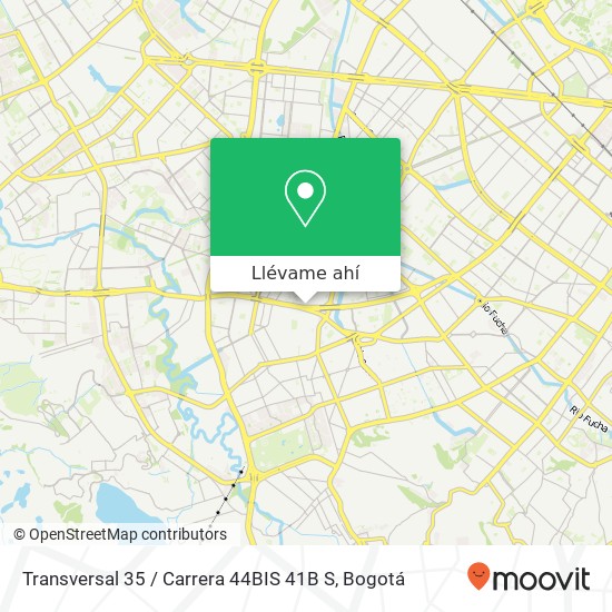 Mapa de Transversal 35 / Carrera 44BIS 41B S