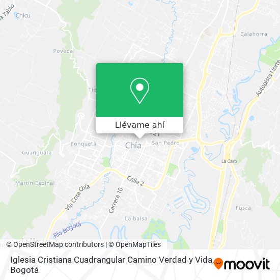 Mapa de Iglesia Cristiana Cuadrangular Camino Verdad y Vida