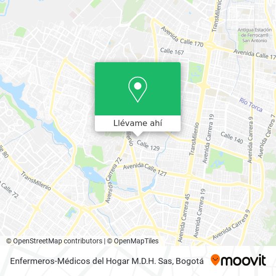 Mapa de Enfermeros-Médicos del Hogar M.D.H. Sas