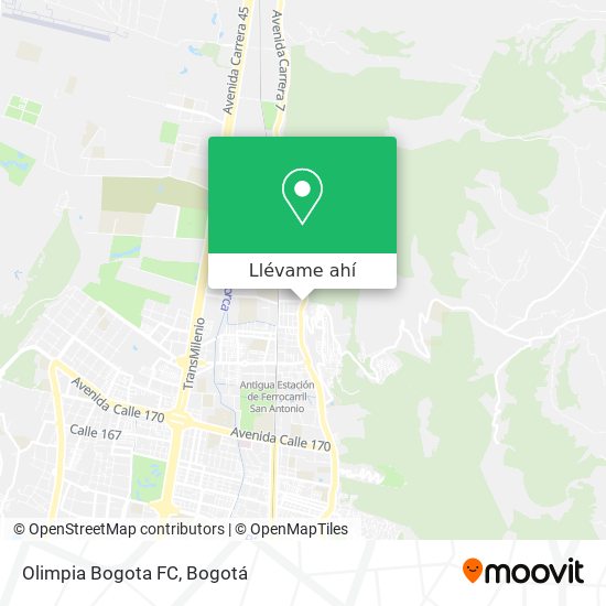 Mapa de Olimpia Bogota FC