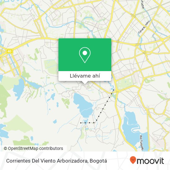 Mapa de Corrientes Del Viento Arborizadora