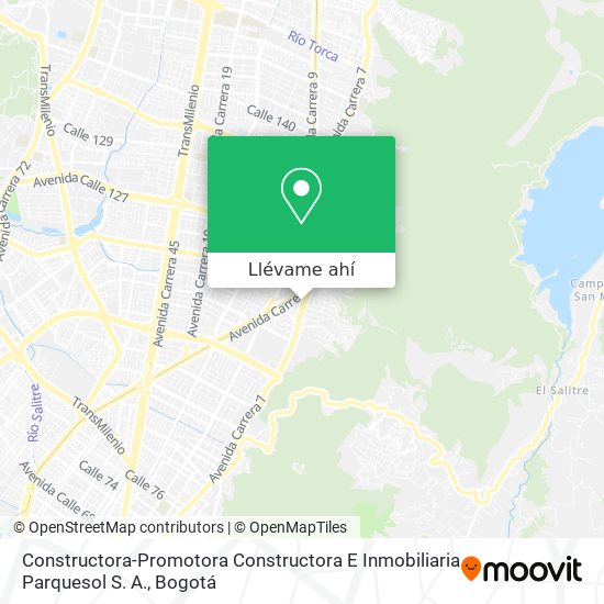 Mapa de Constructora-Promotora Constructora E Inmobiliaria Parquesol S. A.