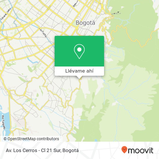 Mapa de Av. Los Cerros - Cl 21 Sur